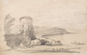 リチャード・ウィルソン後の橋と塔 作： John Sell Cotman